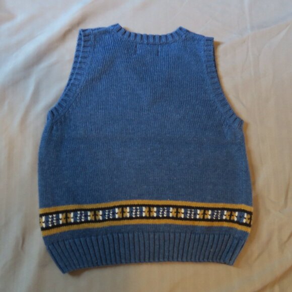 Kitestrings Boys Blue Vest w/Embroidered Dog Size 5/6 - Picture 7 of 7